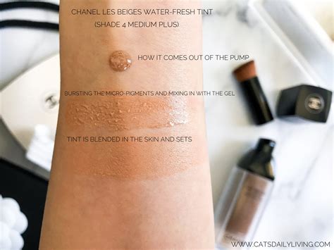 chanel water-fresh tint swatches light|Chanel tinted moisturizer shades.